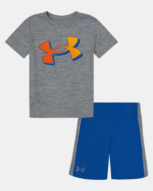 Infant Boys' UA Logo Side Stripe Shorts Set